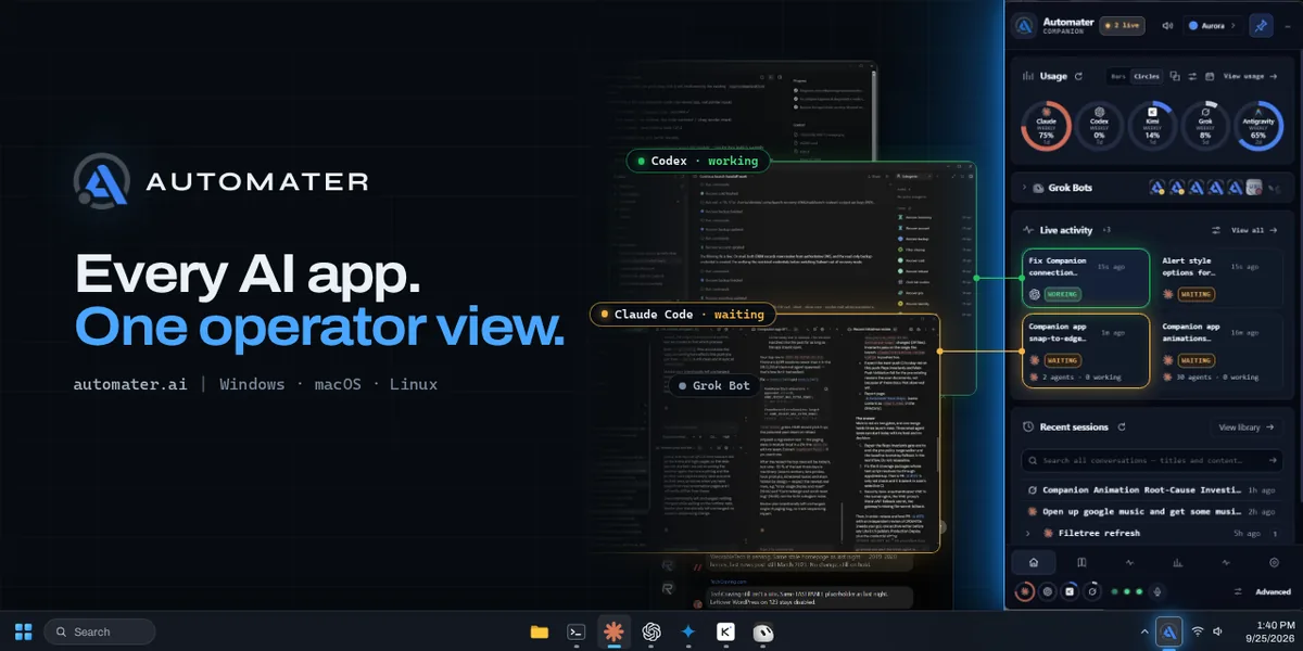 Automater GitHub social preview banner